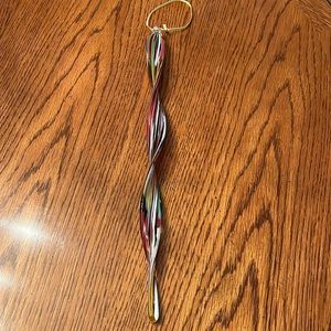 Art glass swirl drop ornament